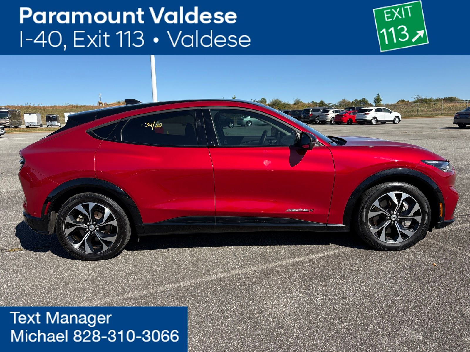 Used 2022 Ford Mustang Mach-E Premium AWD with VIN 3FMTK3SU3NMA56653 for sale in Connelly Springs, NC