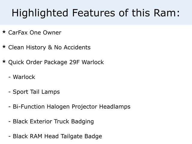 2021 RAM Ram 1500 Classic Warlock's photo