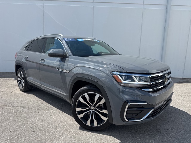 Certified 2022 Volkswagen Atlas Cross Sport SEL Premium R-Line with VIN 1V2FE2CA3NC220717 for sale in Kansas City