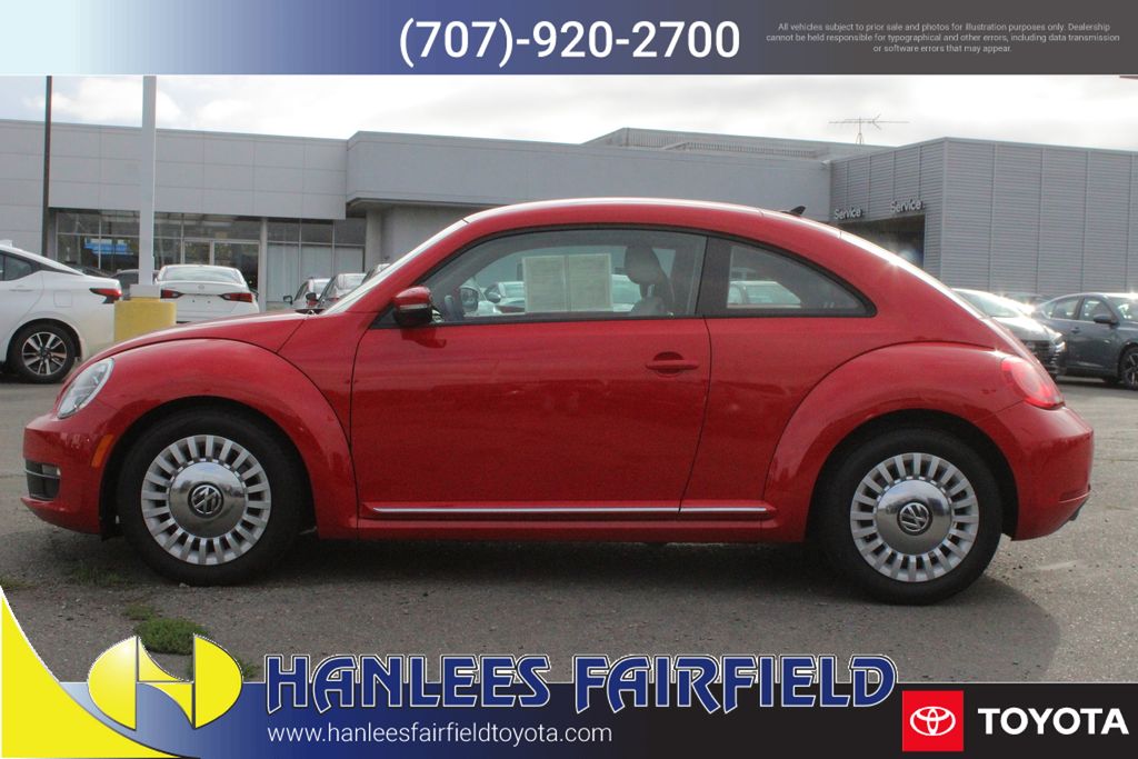Used 2014 Volkswagen Beetle 2.5 with VIN 3VWJP7AT6EM608673 for sale in Fairfield, CA