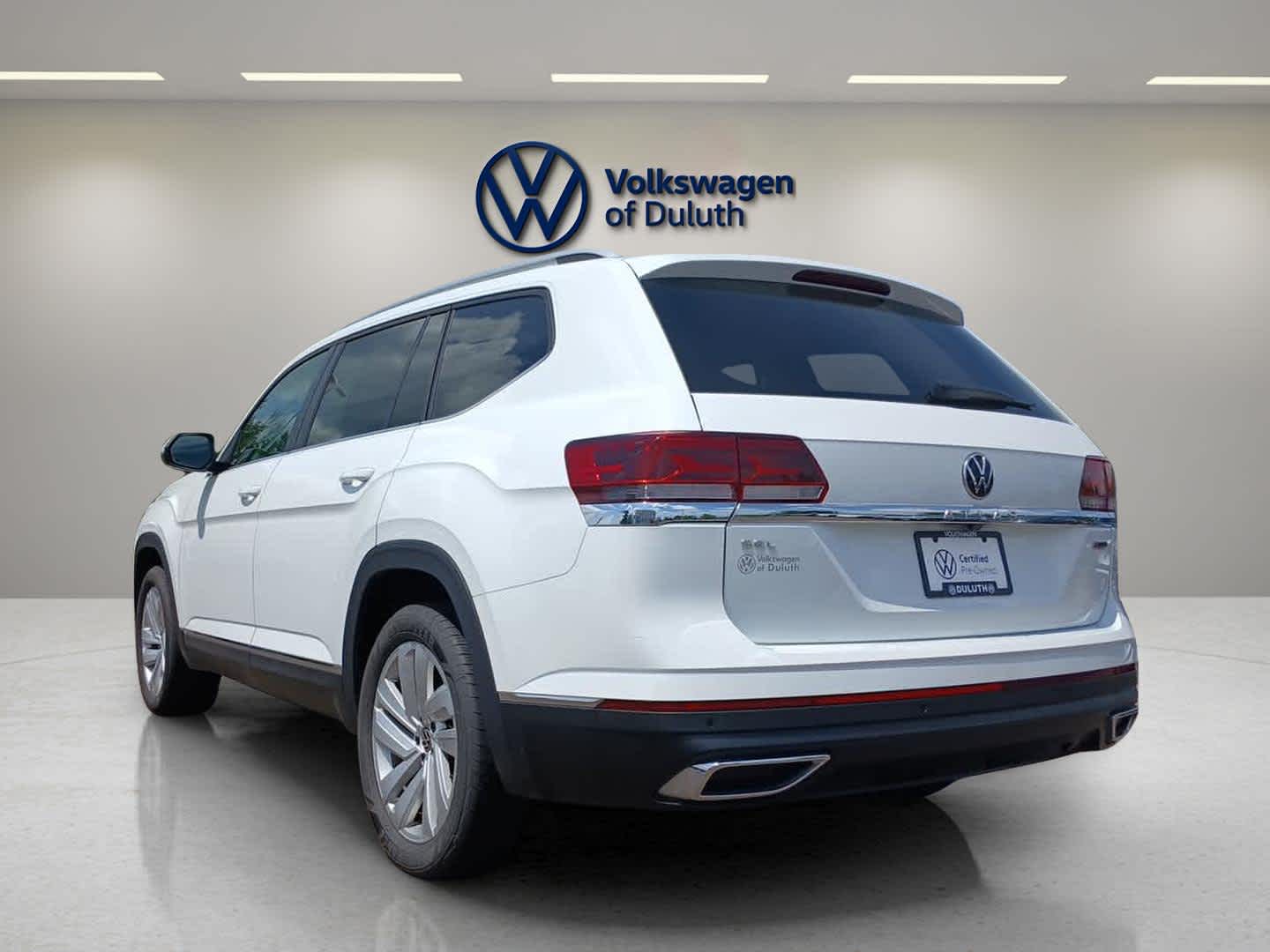 Certified 2021 Volkswagen Atlas SEL with VIN 1V2BP2CA8MC569914 for sale in Hermantown, Minnesota