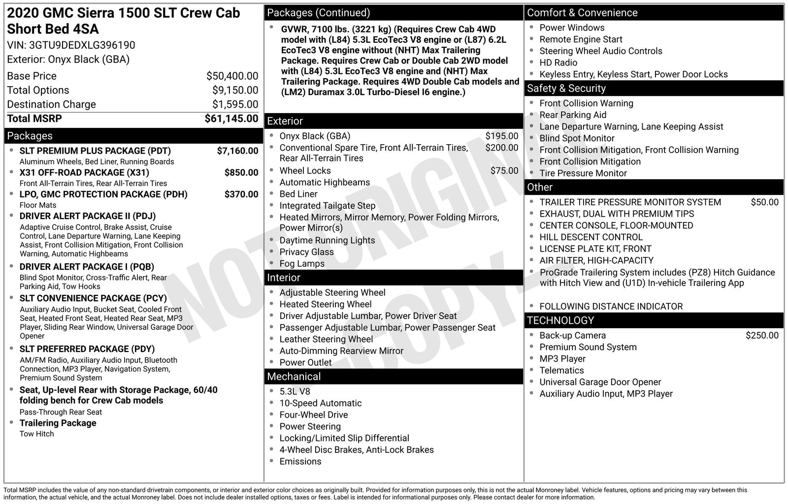 Used 2020 GMC Sierra 1500 SLT with VIN 3GTU9DEDXLG396190 for sale in Brainerd, Minnesota