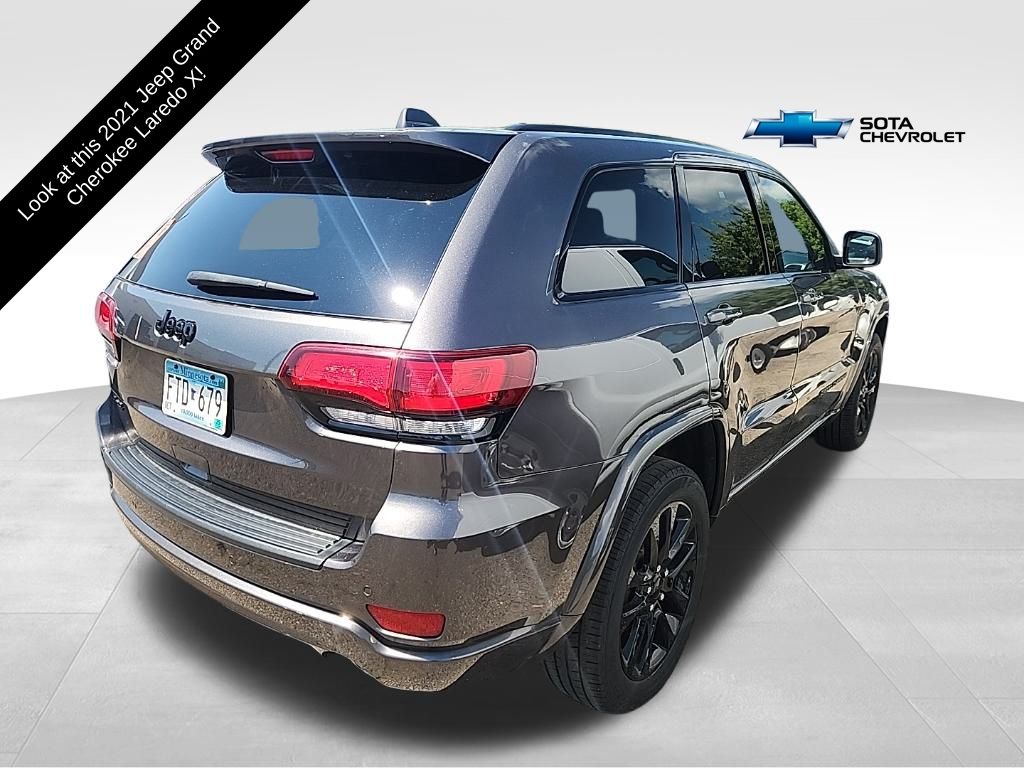 Used 2021 Jeep Grand Cherokee Laredo X with VIN 1C4RJFAG1MC559337 for sale in Northfield, Minnesota
