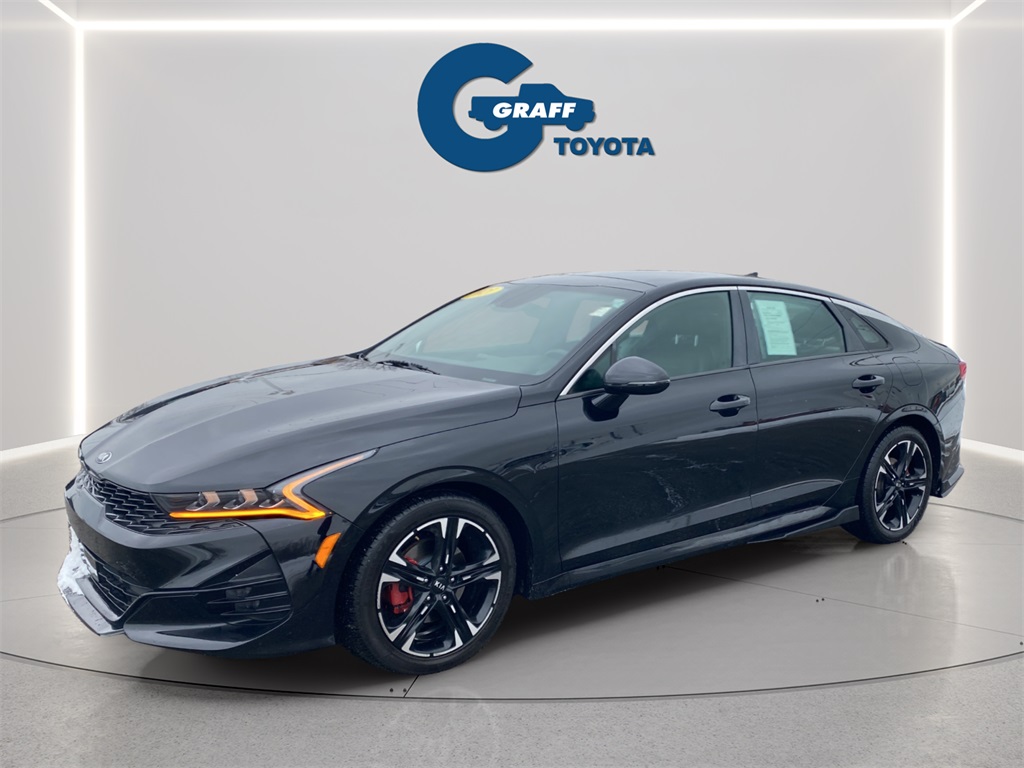 Used 2021 Kia K5 GT-Line with VIN 5XXG64J25MG008734 for sale in Chesterton, IN