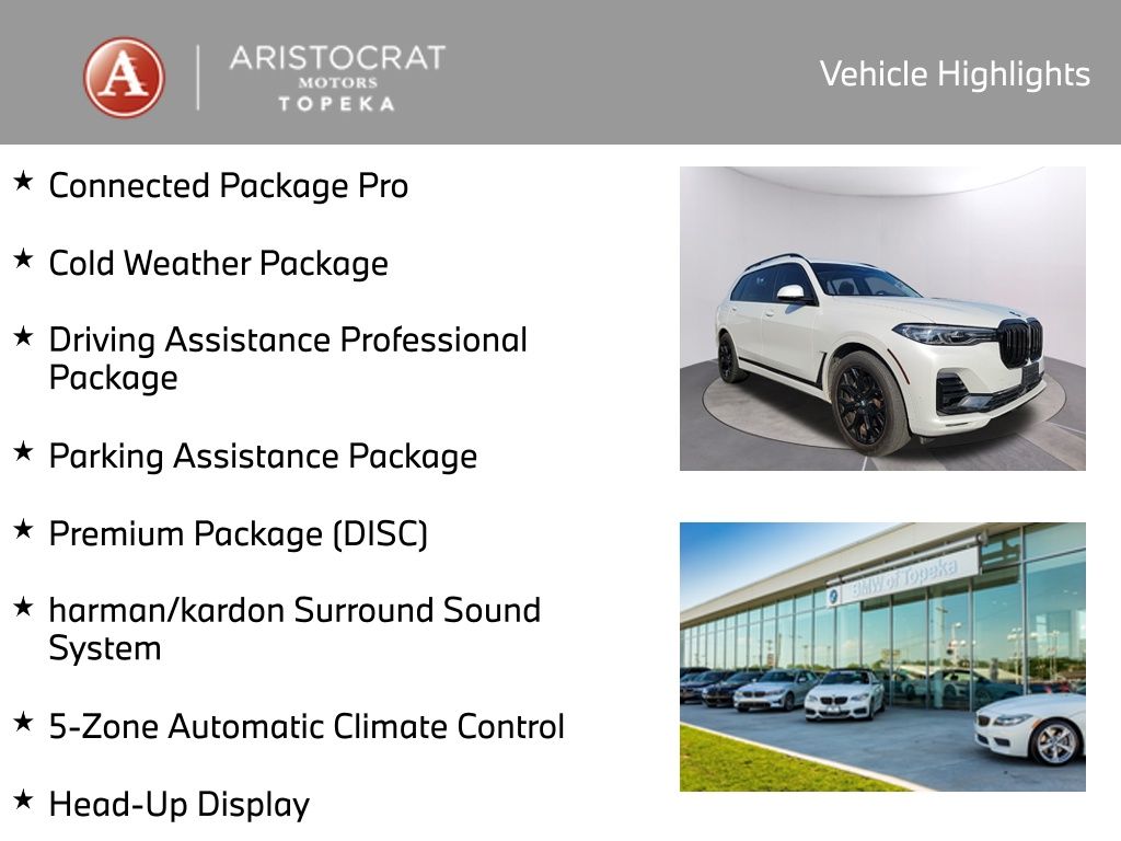 Used 2021 BMW X7 40i with VIN 5UXCW2C08M9H16330 for sale in Kansas City
