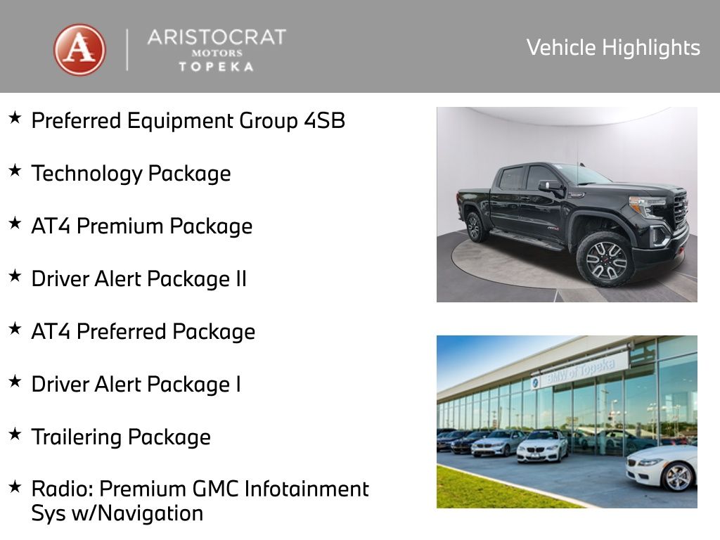 Used 2020 GMC Sierra 1500 AT4 with VIN 3GTP9EEL7LG195891 for sale in Kansas City