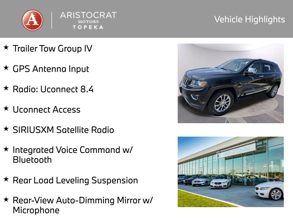 Used 2015 Jeep Grand Cherokee Limited with VIN 1C4RJFBG1FC711294 for sale in Kansas City