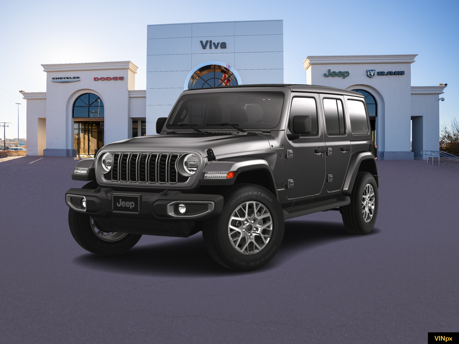 New 2025 Granite Crystal Metallic Clear-Coat Exterior Paint Jeep Sahara image 1