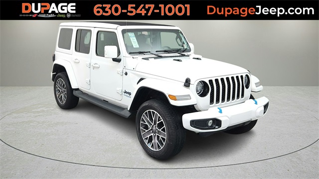 Used 2022 White Jeep Unlimited Sahara High Altitude 4xe image 1