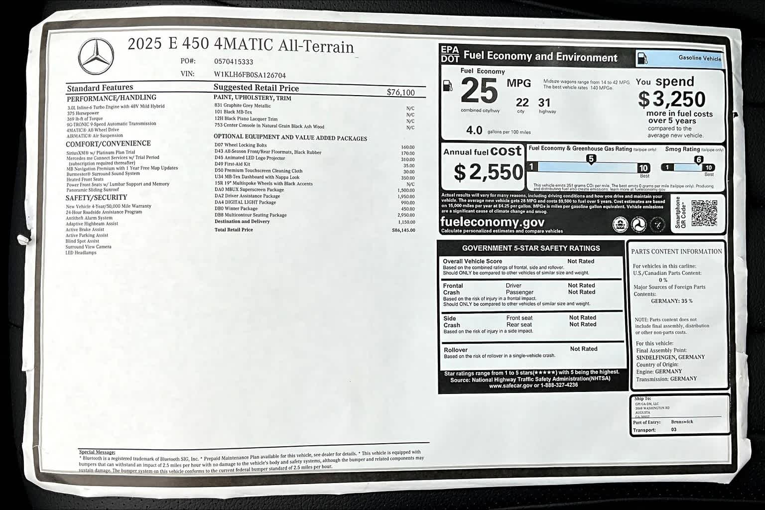 2025 Mercedes Benz E 450 4MATIC Wagon photo 18