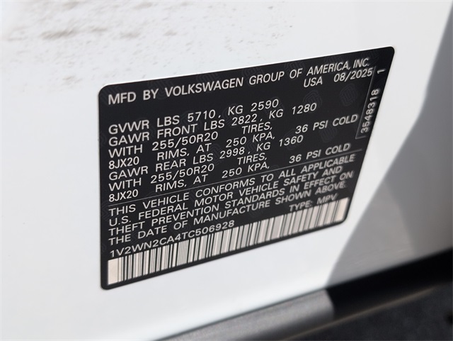 2026 Volkswagen Atlas SE Technology photo 6