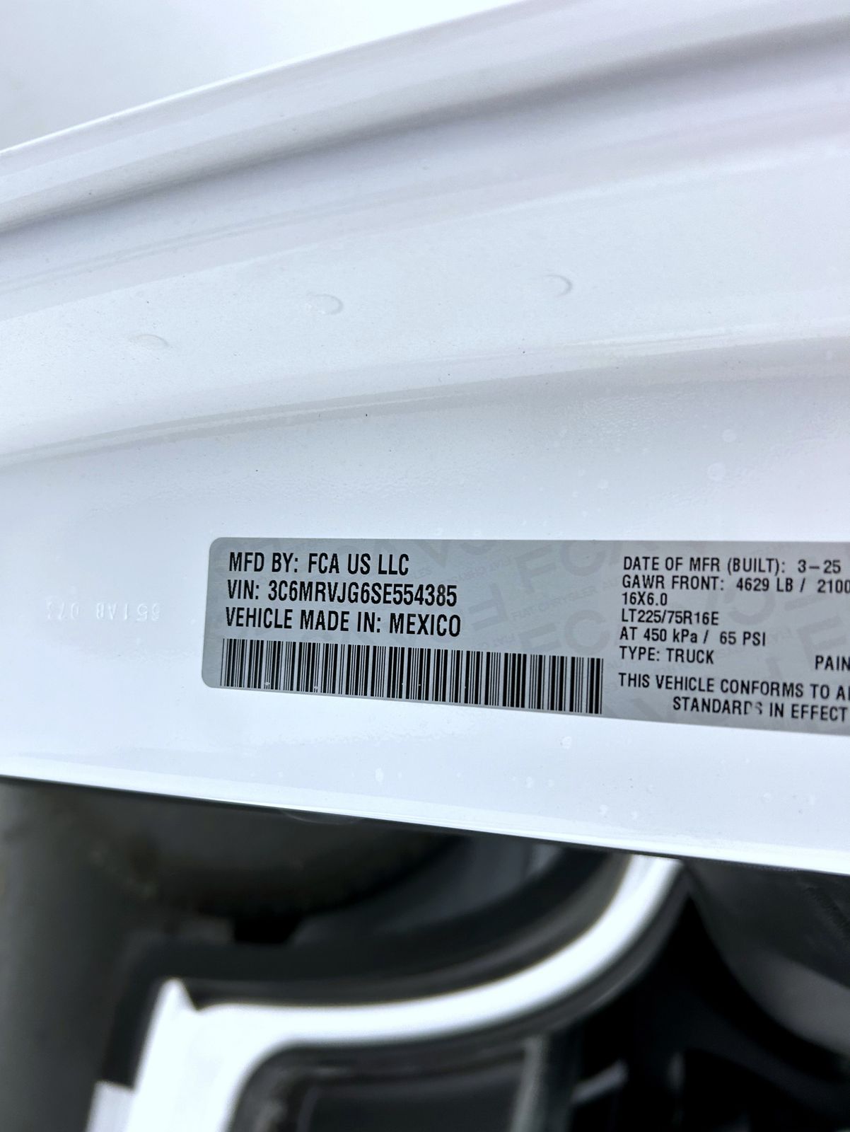 2025 Ram ProMaster 3500 photo 16