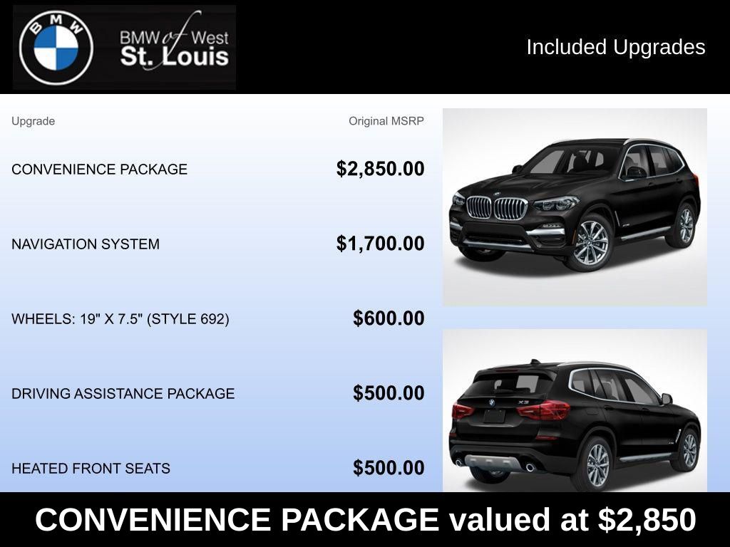 Used 2019 BMW X3 30i with VIN 5UXTR9C50KLP89264 for sale in Manchester, MO