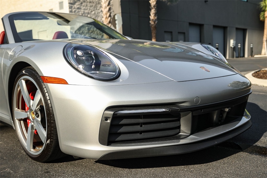 Used 2021 GT Silver Metallic Porsche Carrera S image 12