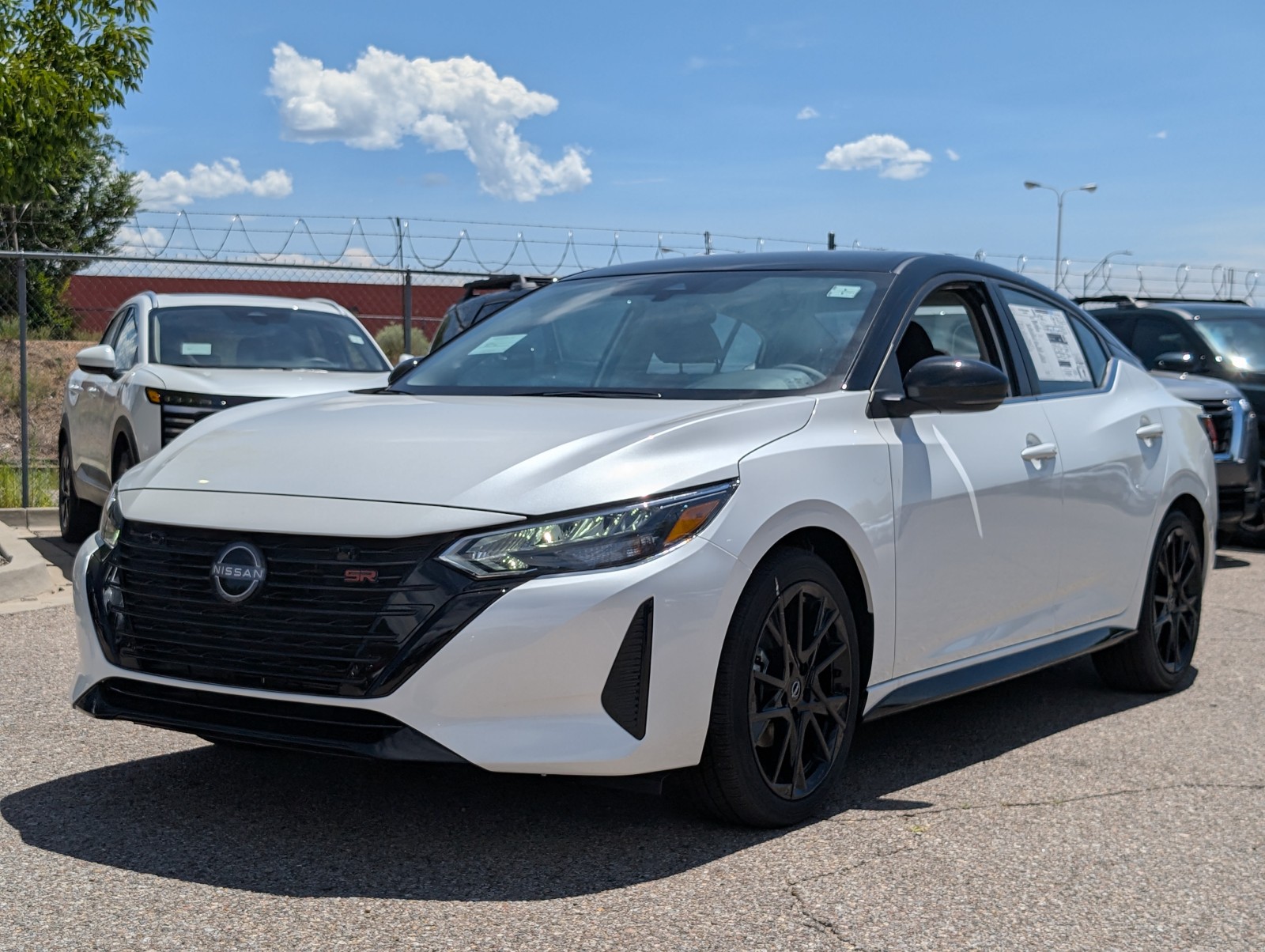 New 2025 Two-tone Aspen White TriCoat / Super Black Nissan SR Midnight Edition image 1