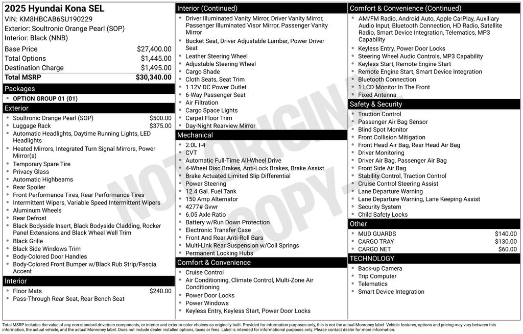 2025 Hyundai Kona SEL