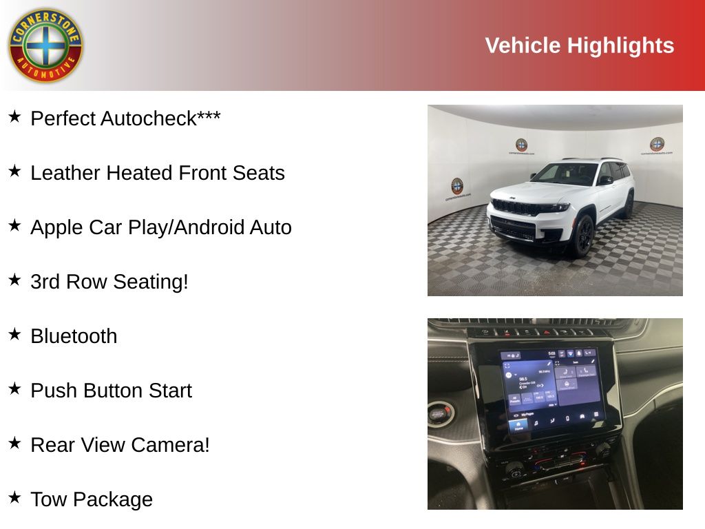 Used 2024 Jeep Grand Cherokee L Altitude with VIN 1C4RJKAG8R8594590 for sale in Elk River, Minnesota