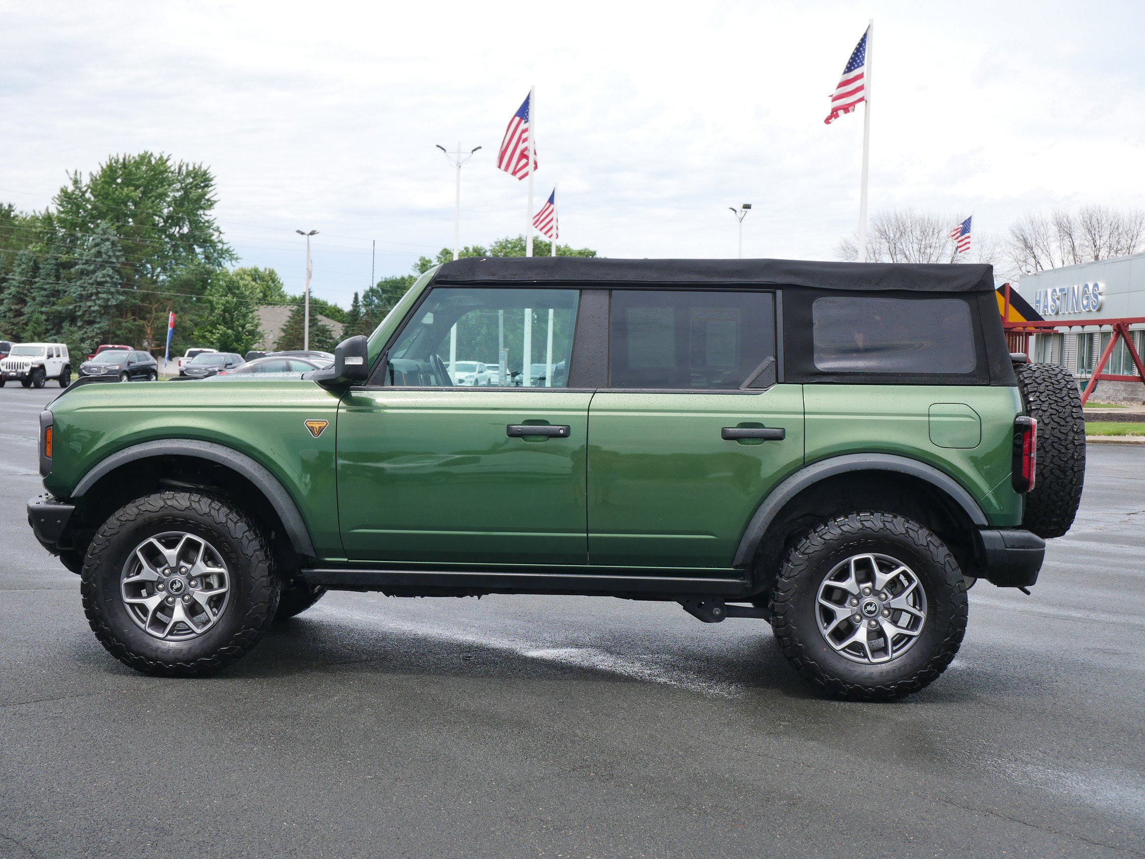Certified 2022 Ford Bronco 4-Door Badlands with VIN 1FMEE5DH5NLB83482 for sale in Hastings, Minnesota
