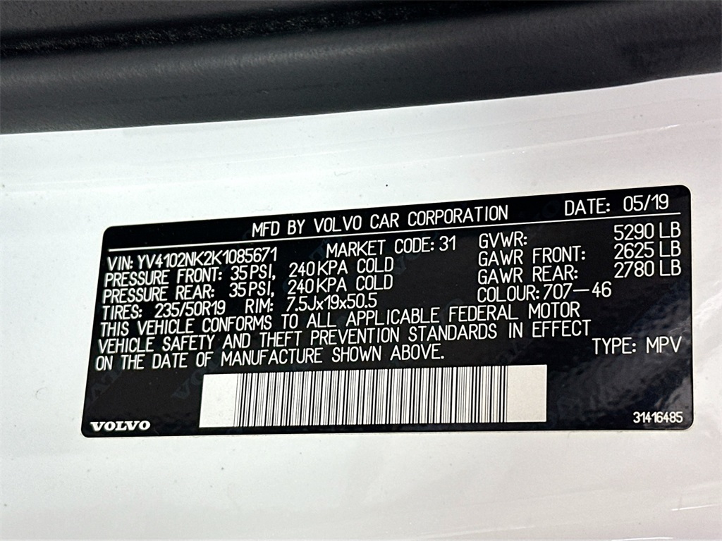 2019 Volvo V90 Cross Country T5 AWD photo 30