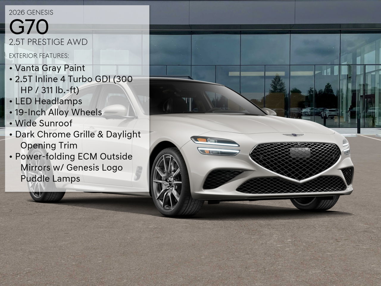 2026 Genesis G70 2.5T Prestige AWD photo 3