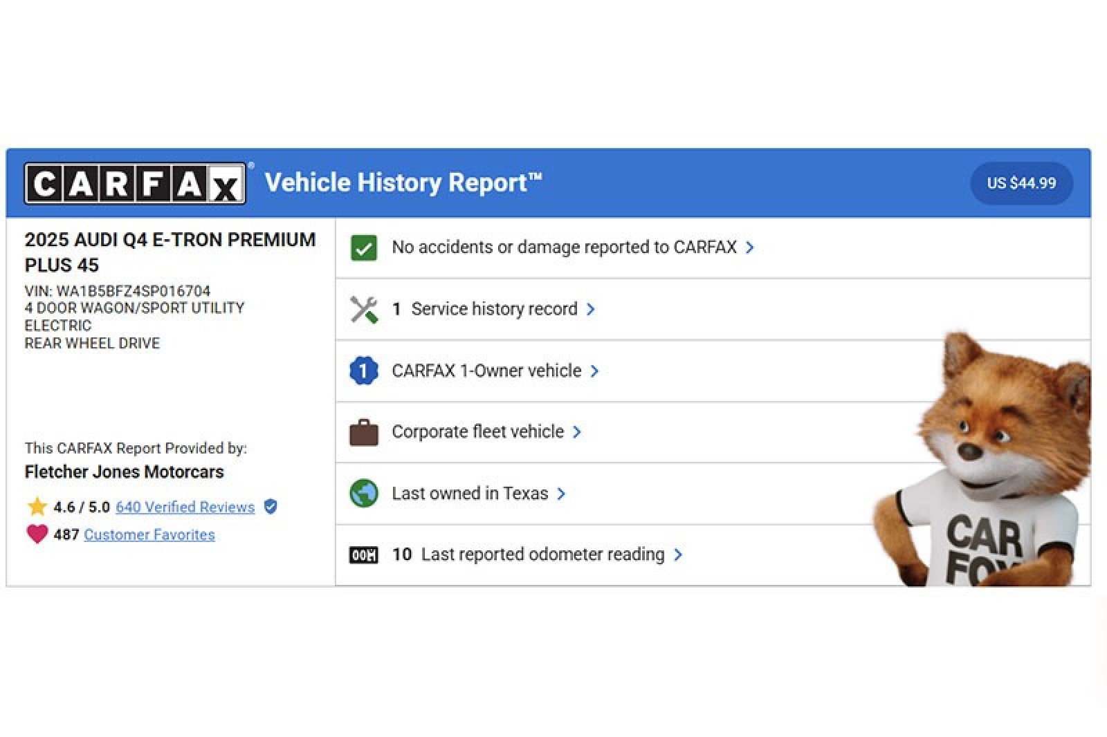 Used 2025 Audi Q4 e-tron Premium Plus with VIN WA1B5BFZ4SP016704 for sale in Costa Mesa, CA