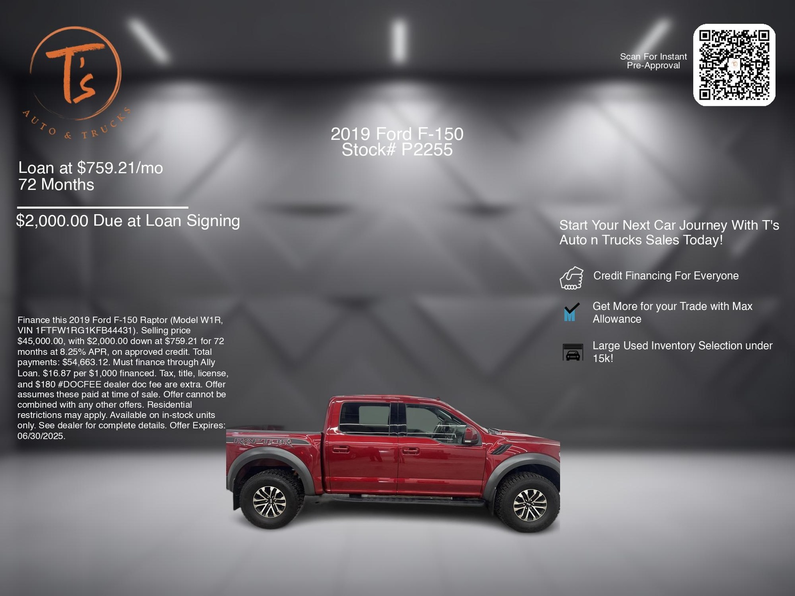 2019 Ford F-150 Raptor photo 3