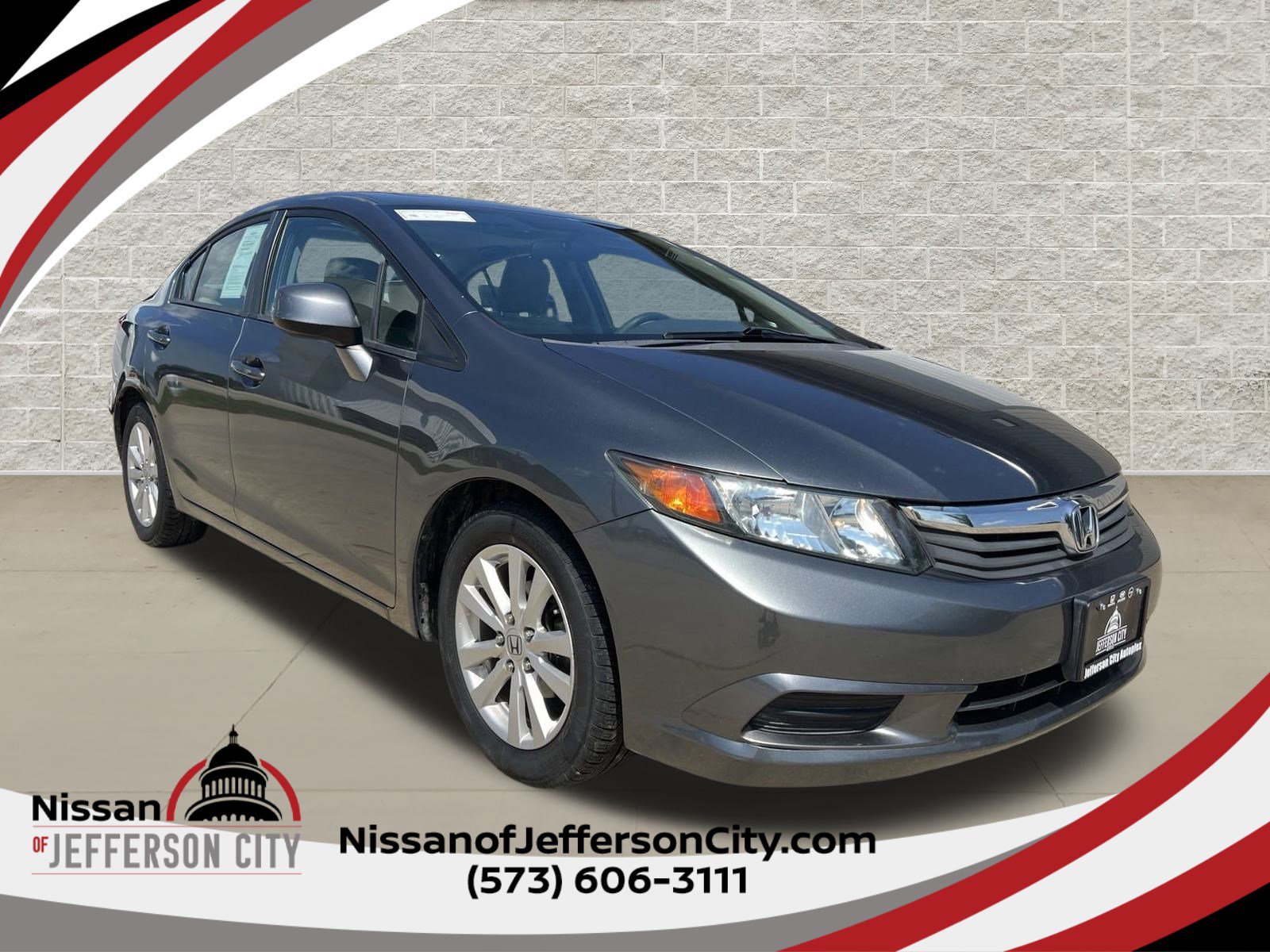 PreOwned 2012 Honda Civic Sdn EX 4dr Car in Jefferson City TCH335848