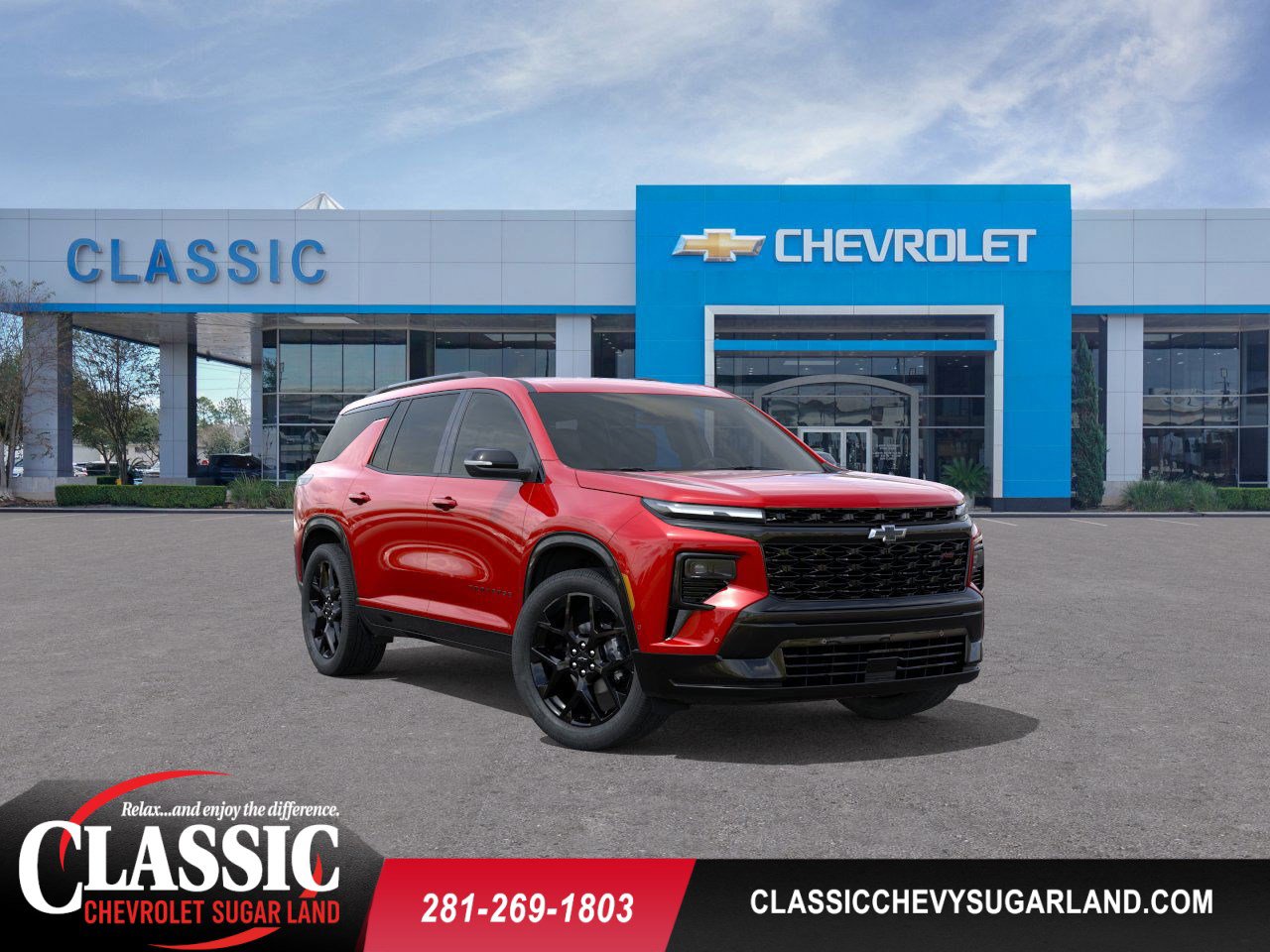 2026 Chevrolet Traverse RS Red at Classic Elite Chevrolet Hwy 6