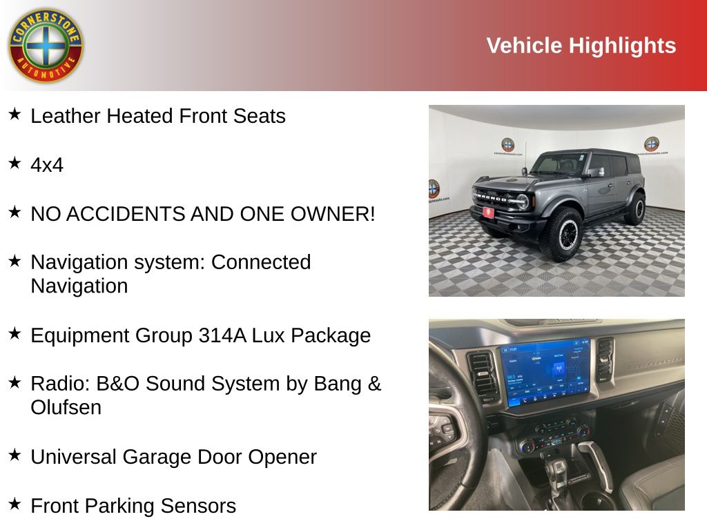 Used 2022 Ford Bronco Outer Banks with VIN 1FMDE5DH3NLB12616 for sale in Elk River, Minnesota