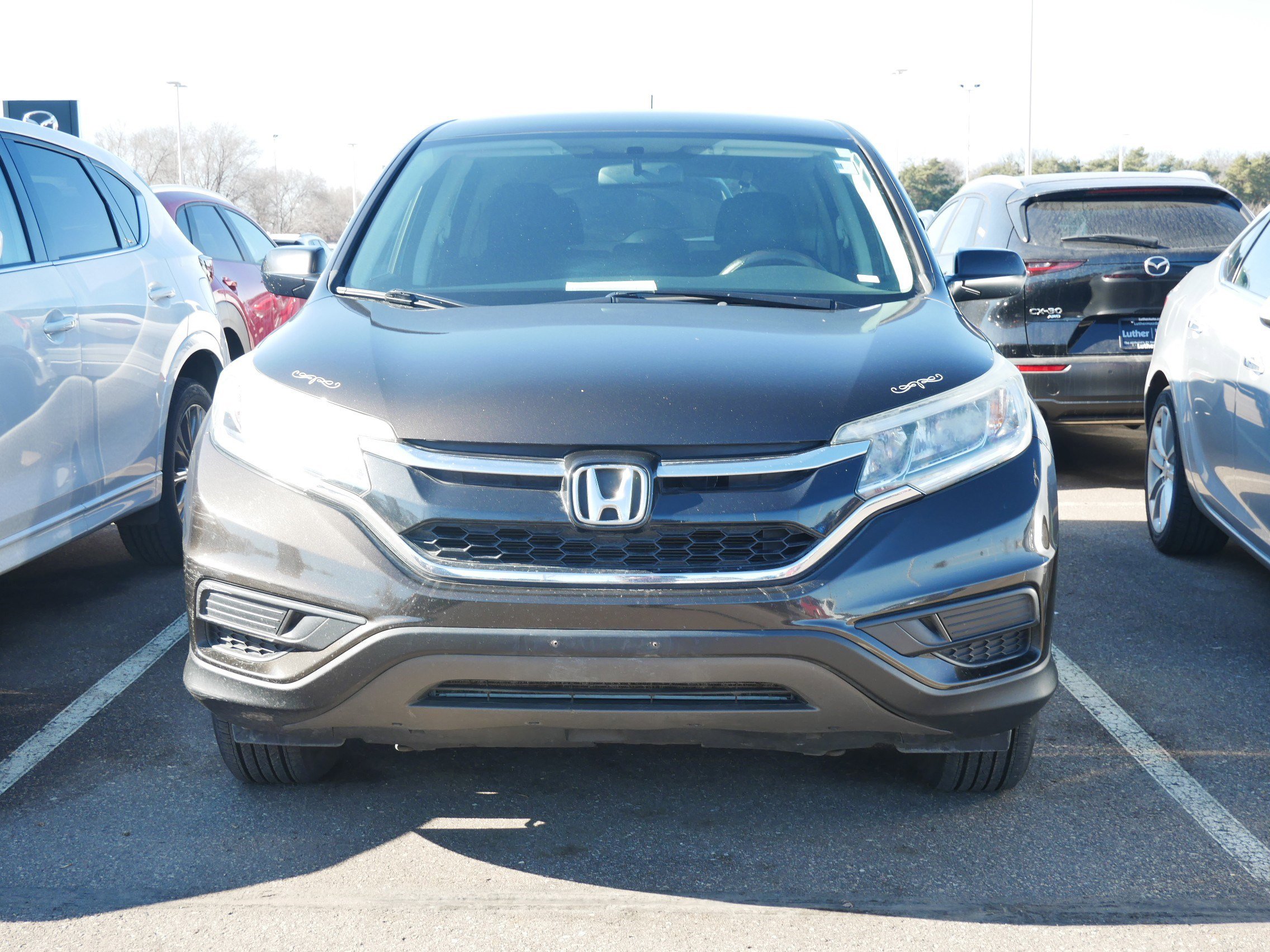 Used 2015 Honda CR-V LX with VIN 2HKRM4H36FH622552 for sale in Brooklyn Center, Minnesota