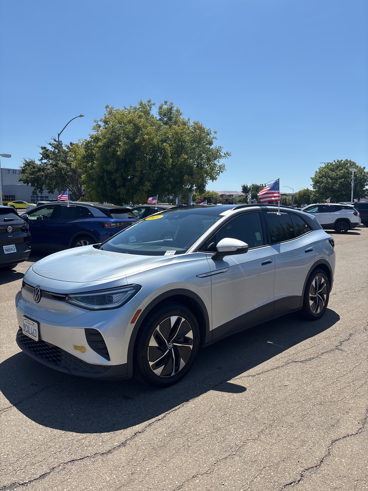 Used 2021 Volkswagen ID.4 PRO S with VIN WVGTMPE29MP061683 for sale in Tracy, CA