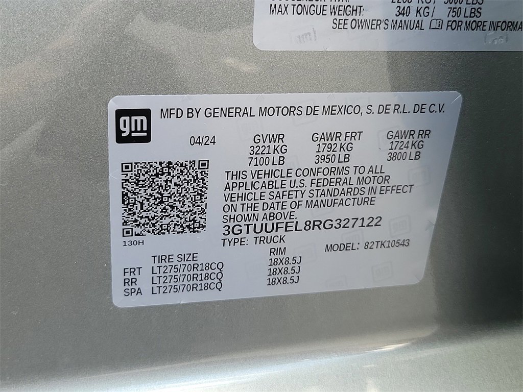 2024 Gmc Sierra 1500 AT4X photo 9