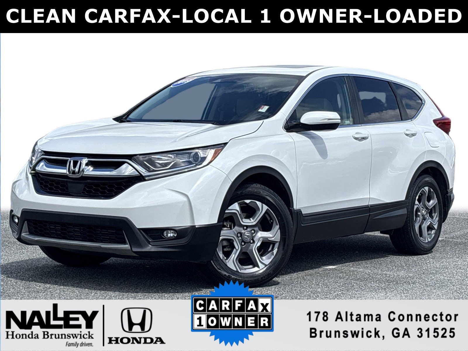 Used 2019 Honda CR-V EX-L with VIN 2HKRW1H87KH514746 for sale in Brunswick, GA
