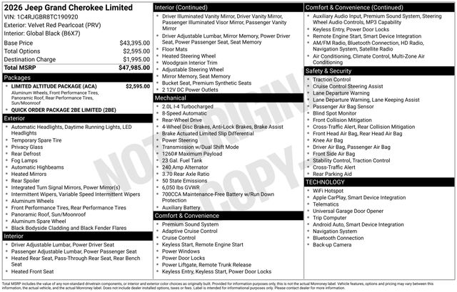 2026 Jeep Grand Cherokee Limited's photo