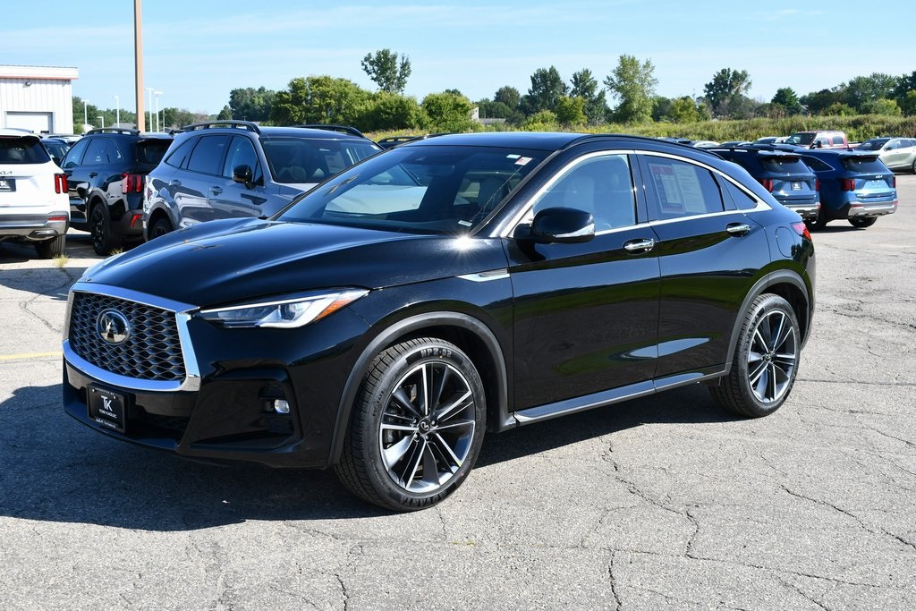 Used 2024 INFINITI QX55 Luxe with VIN 3PCAJ5JR6RF107841 for sale in Rochester, Minnesota