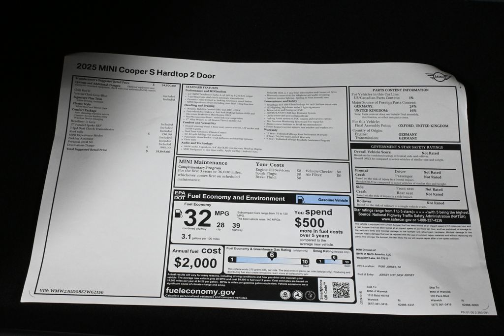 2025 Mini Cooper Hardtop 2 Door Signature photo 30