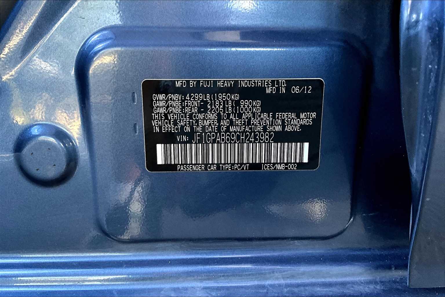 2012 Subaru Impreza Premium photo 32