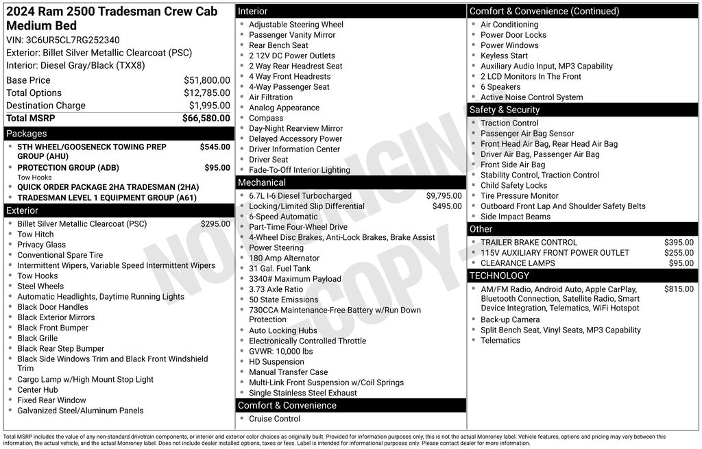 2024 RAM Ram 2500 Pickup Tradesman's photo