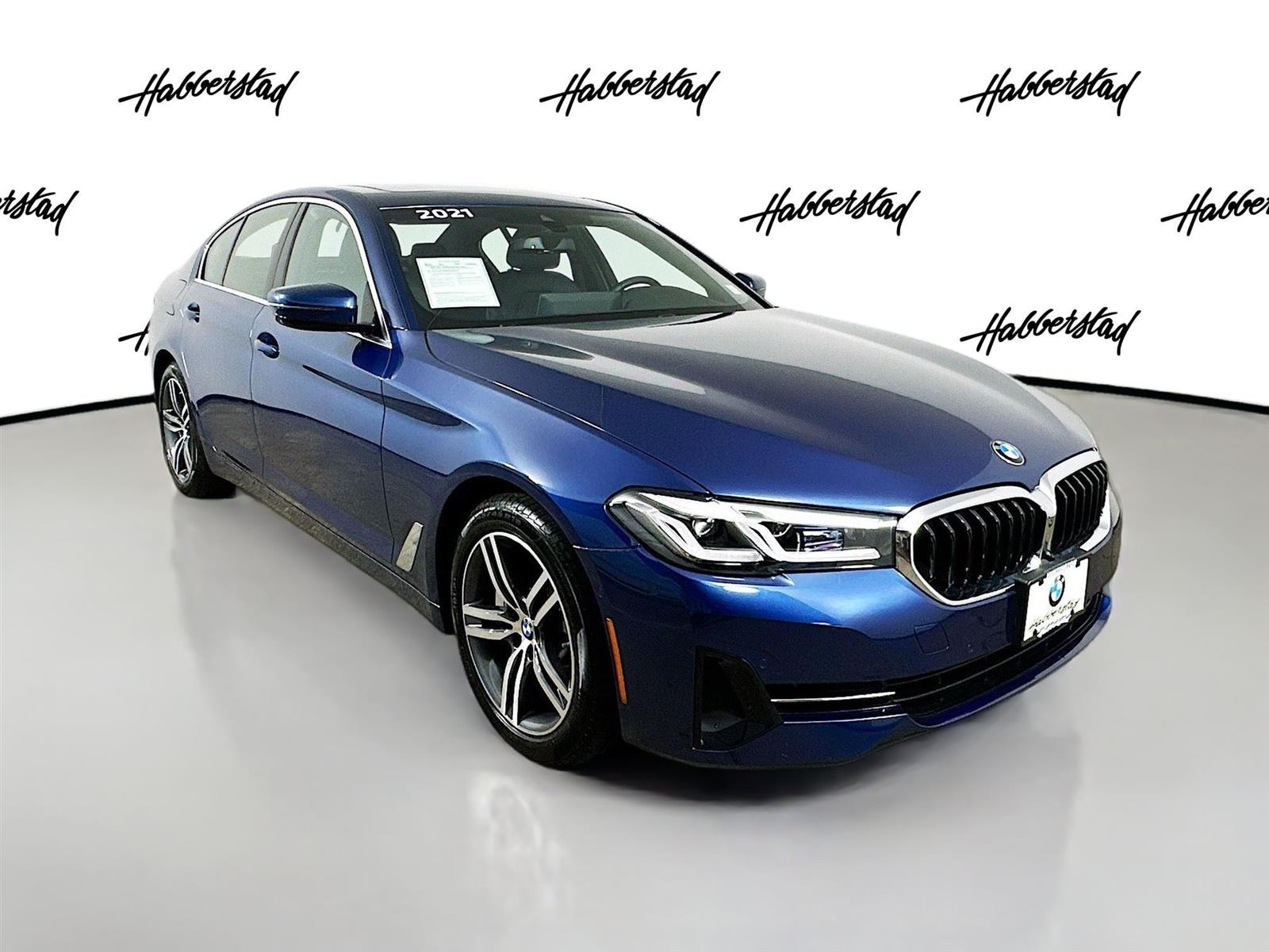 Certified Used 2021 Phytonic Blue Metallic BMW 530i xDrive image 3