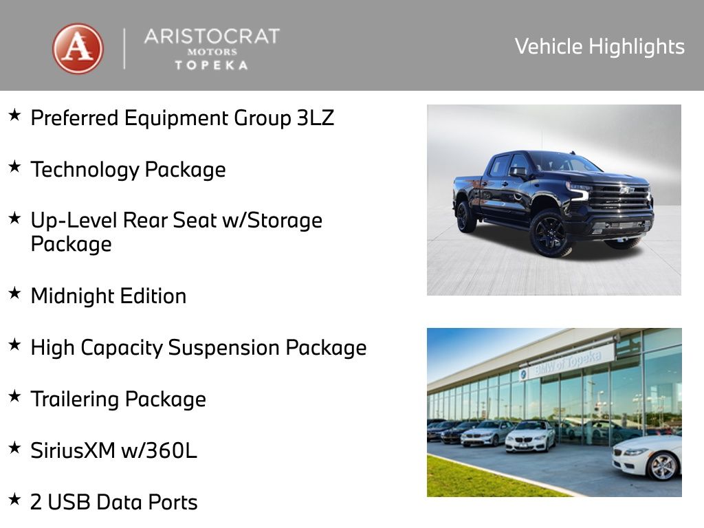 Used 2024 Chevrolet Silverado 1500 High Country with VIN 1GCUDJEL5RZ370108 for sale in Kansas City