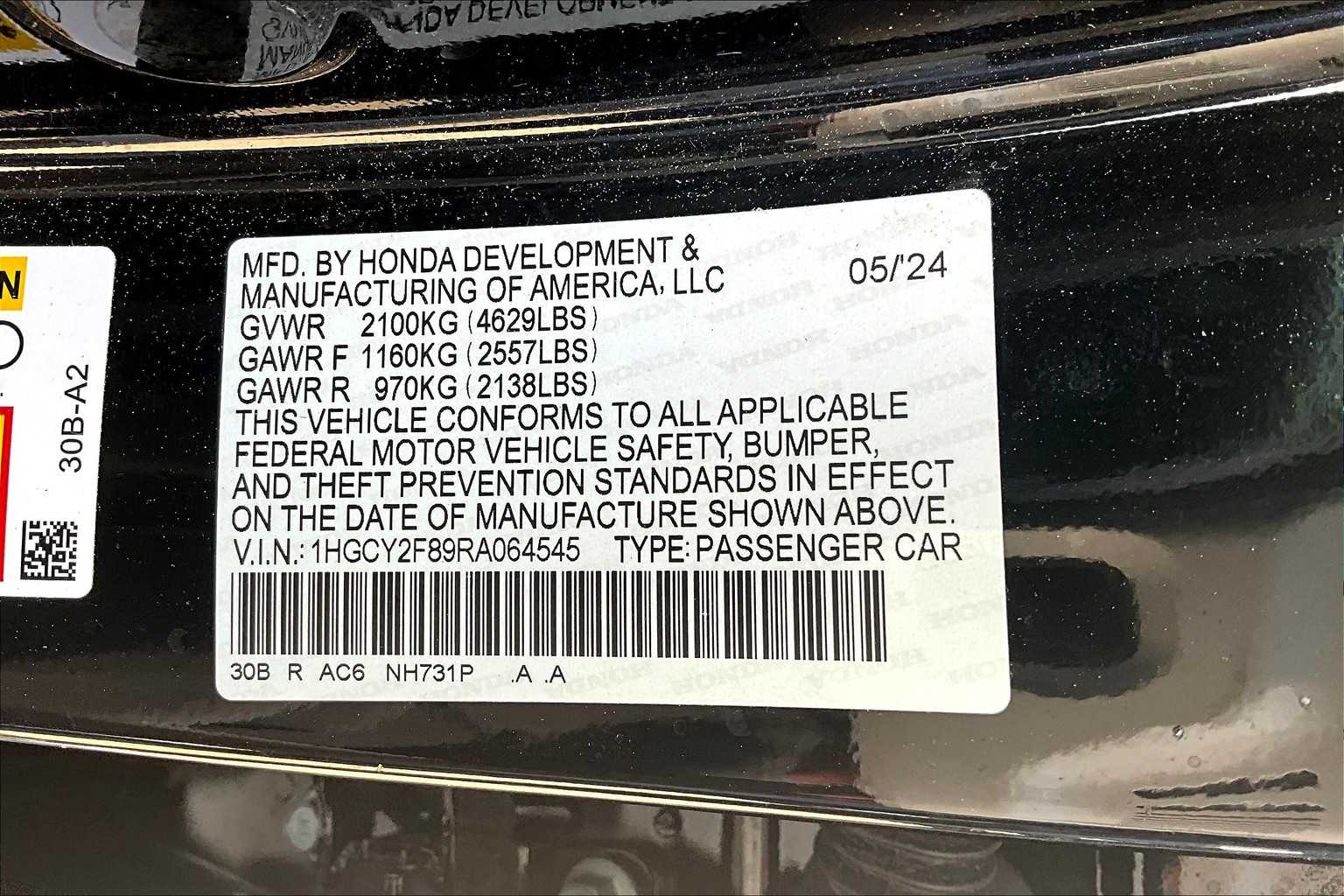 2024 Honda Accord Hybrid Touring photo 30