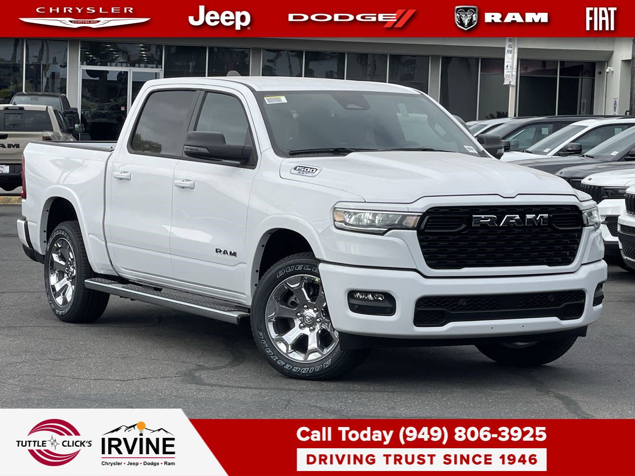 New 2025 Bright White Clear-Coat Exterior Paint RAM Big Horn image 1