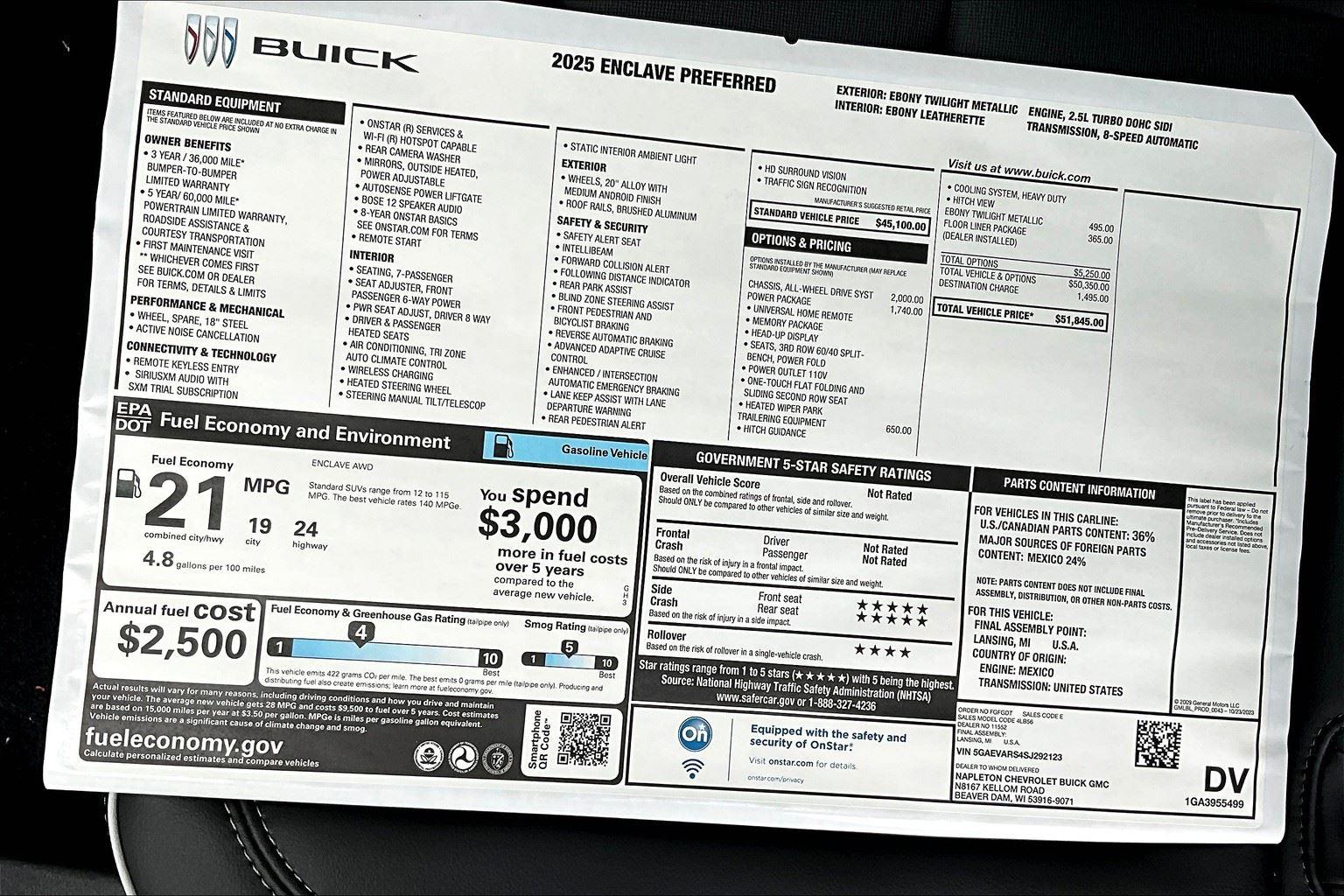 2025 Buick Enclave Preferred photo 13