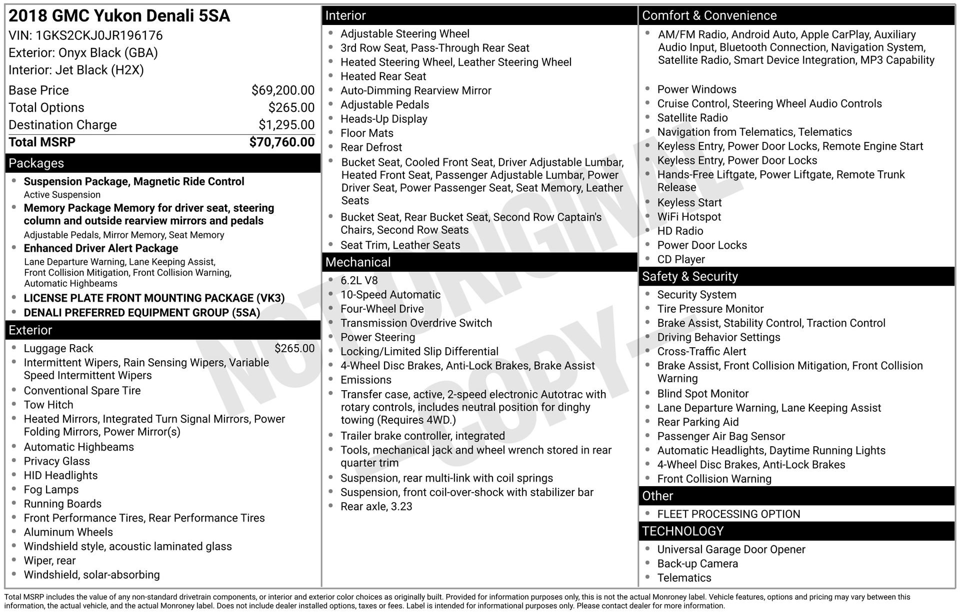 2018 GMC Yukon Denali's photo