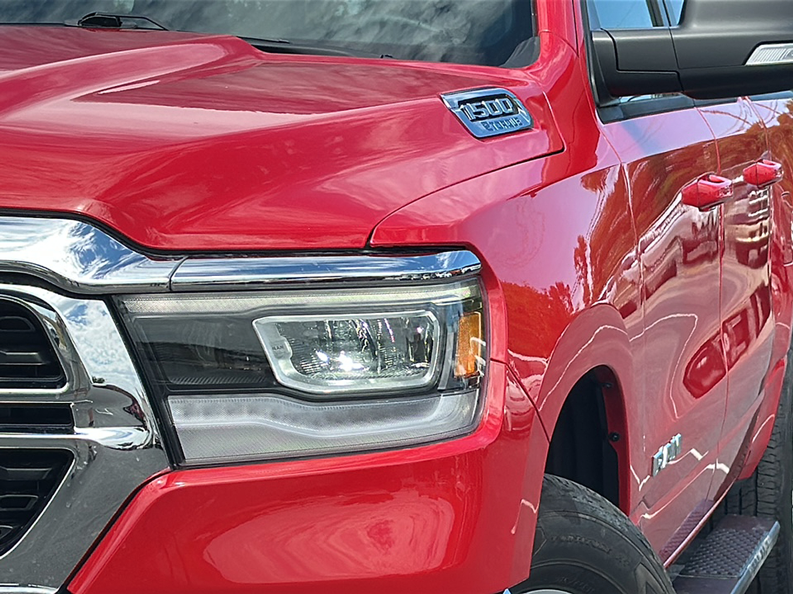 Used 2022 Flame Red Clearcoat RAM BIG HORN image 4