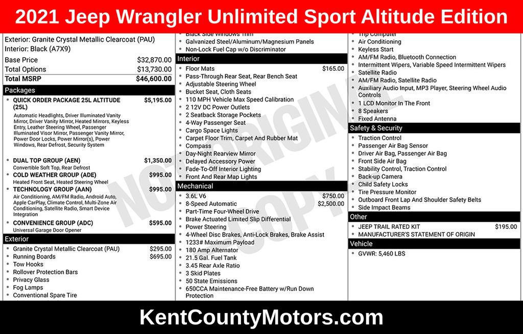 2021 Jeep Wrangler Unlimited Altitude