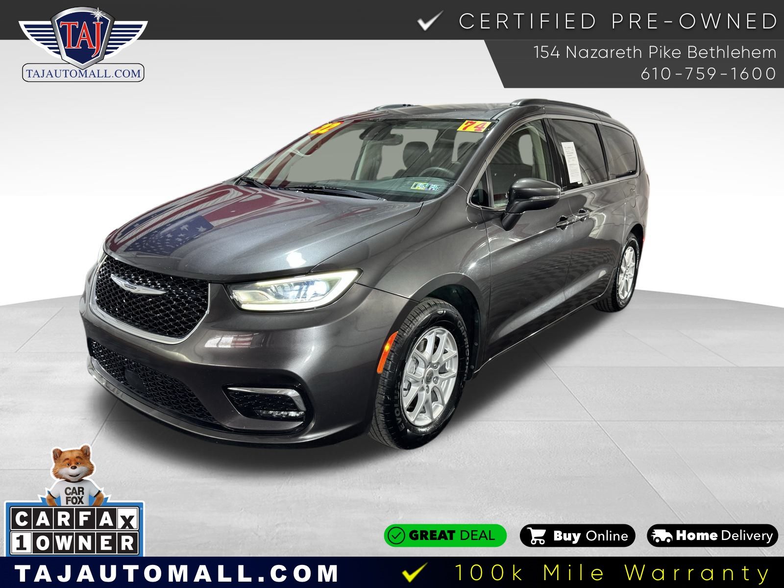 Used 2022 Gray Chrysler Touring L image 1