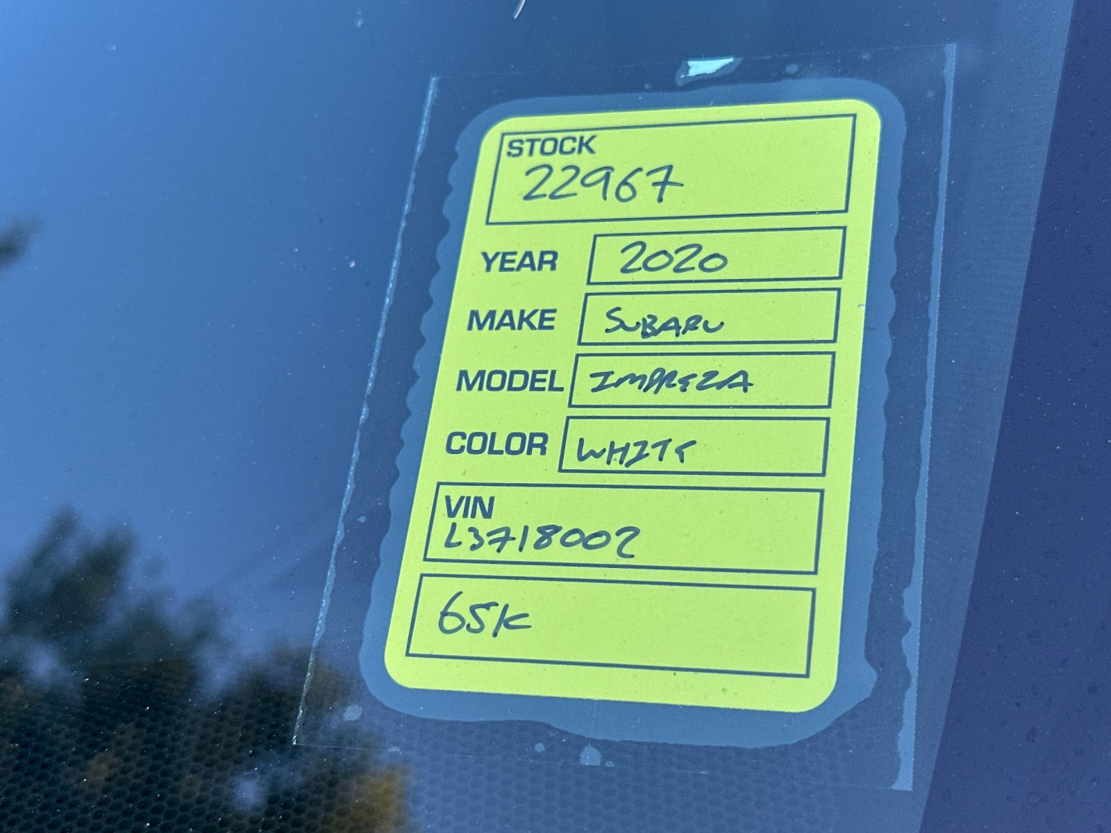 2020 Subaru Impreza Sport photo 2