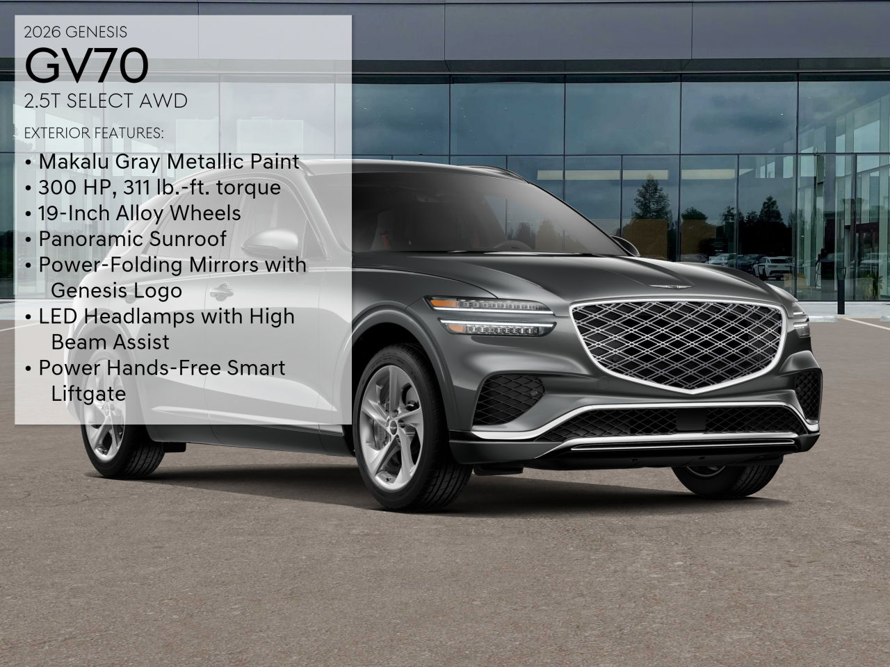 2026 Genesis GV70 2.5T Select photo 3
