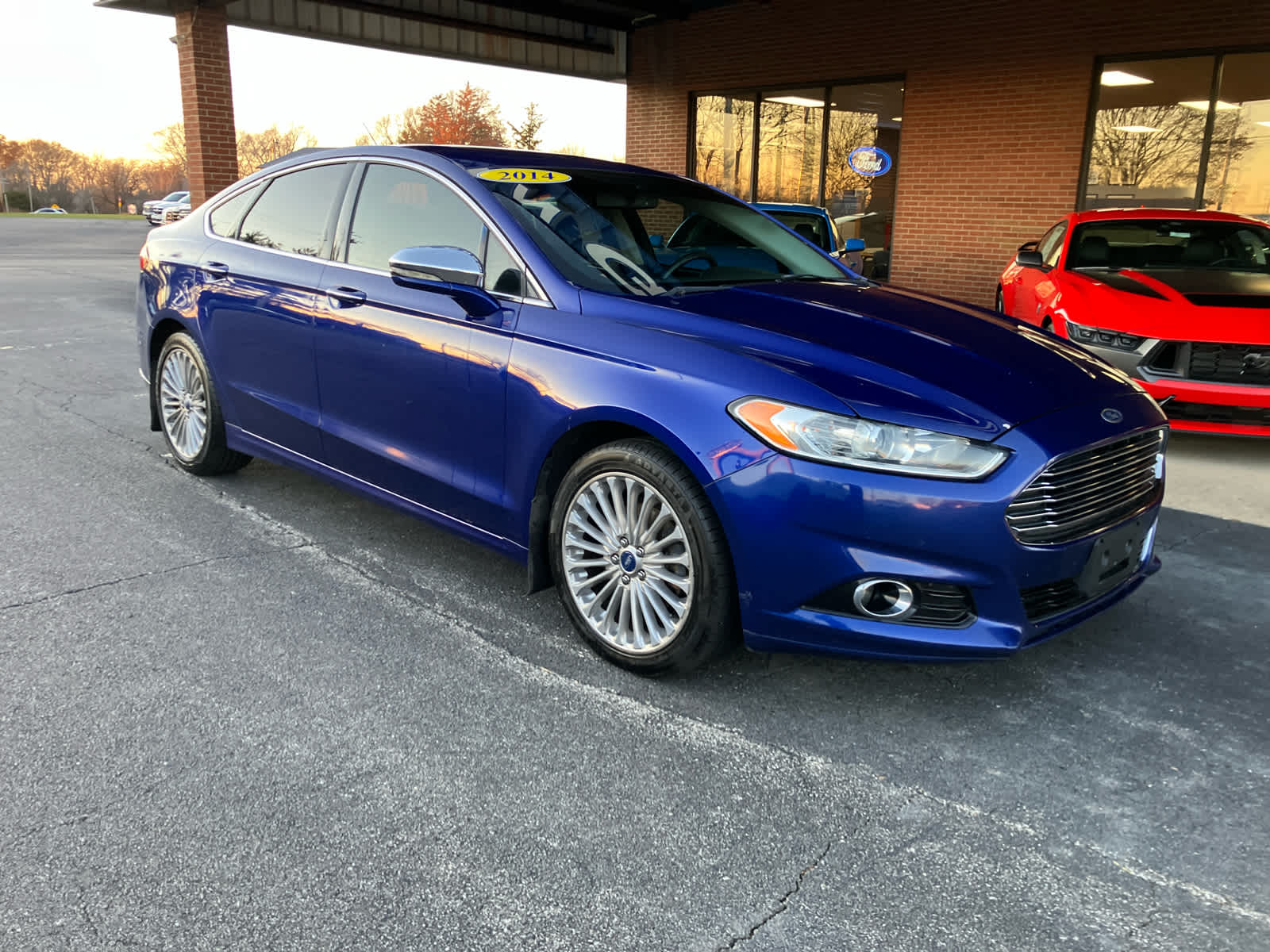 Used 2014 Ford Fusion Titanium with VIN 3FA6P0K94ER289916 for sale in Clinton, IL